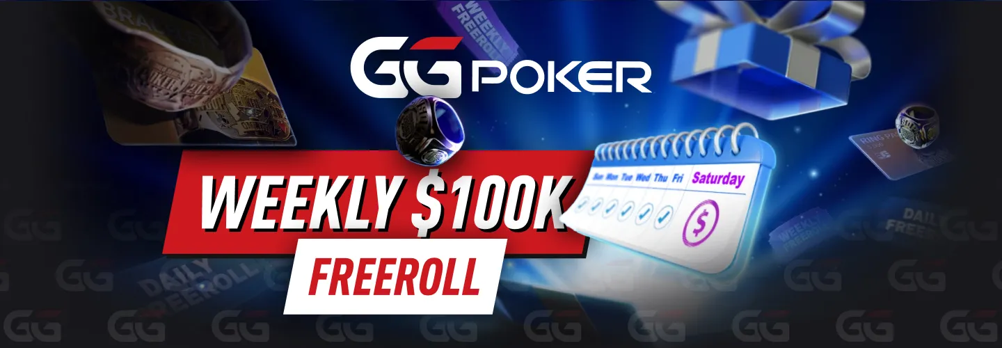 Play for Your Share of $100K Every Week - GGPoker Freeroll!