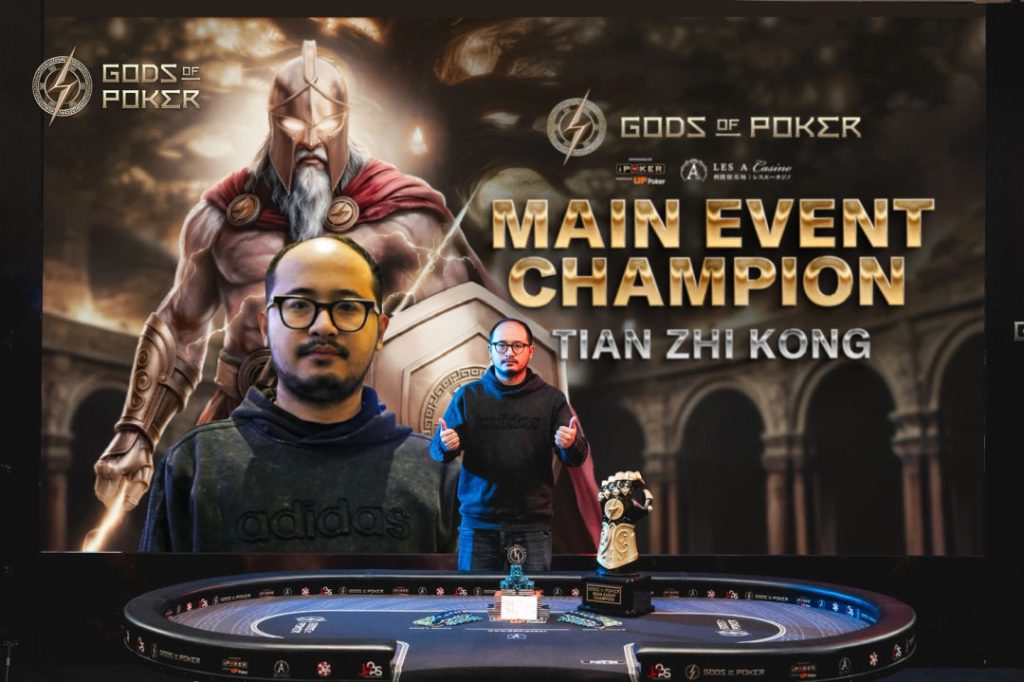 Tian Zhi Kong – Gods of Poker Main Event Champion
