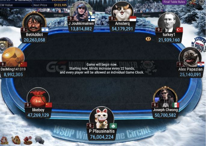 WSOP#18 – $1,700 Main Event final table