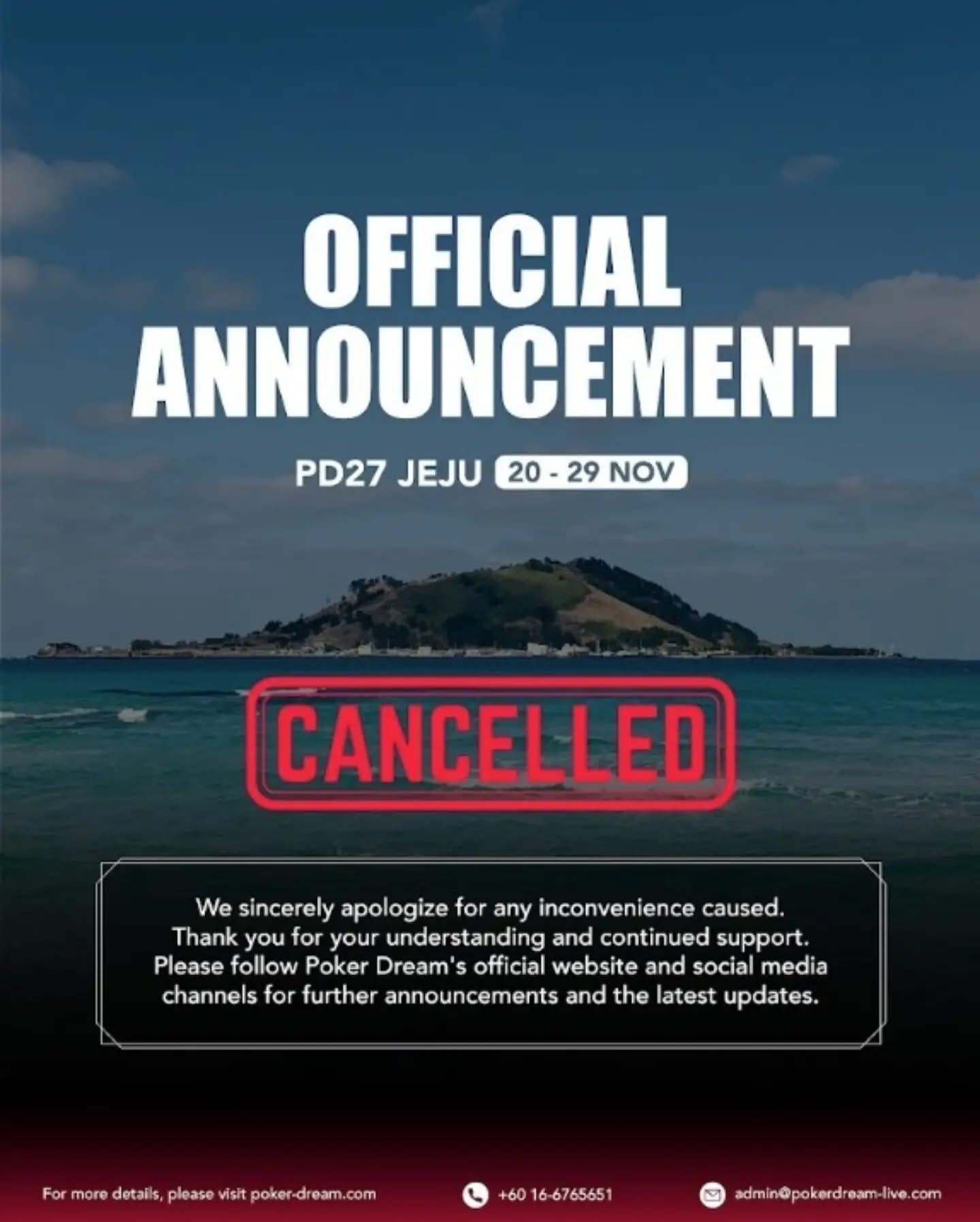 [CANCELLED] Poker Dream 27 Jeju - SOMUCHPOKER