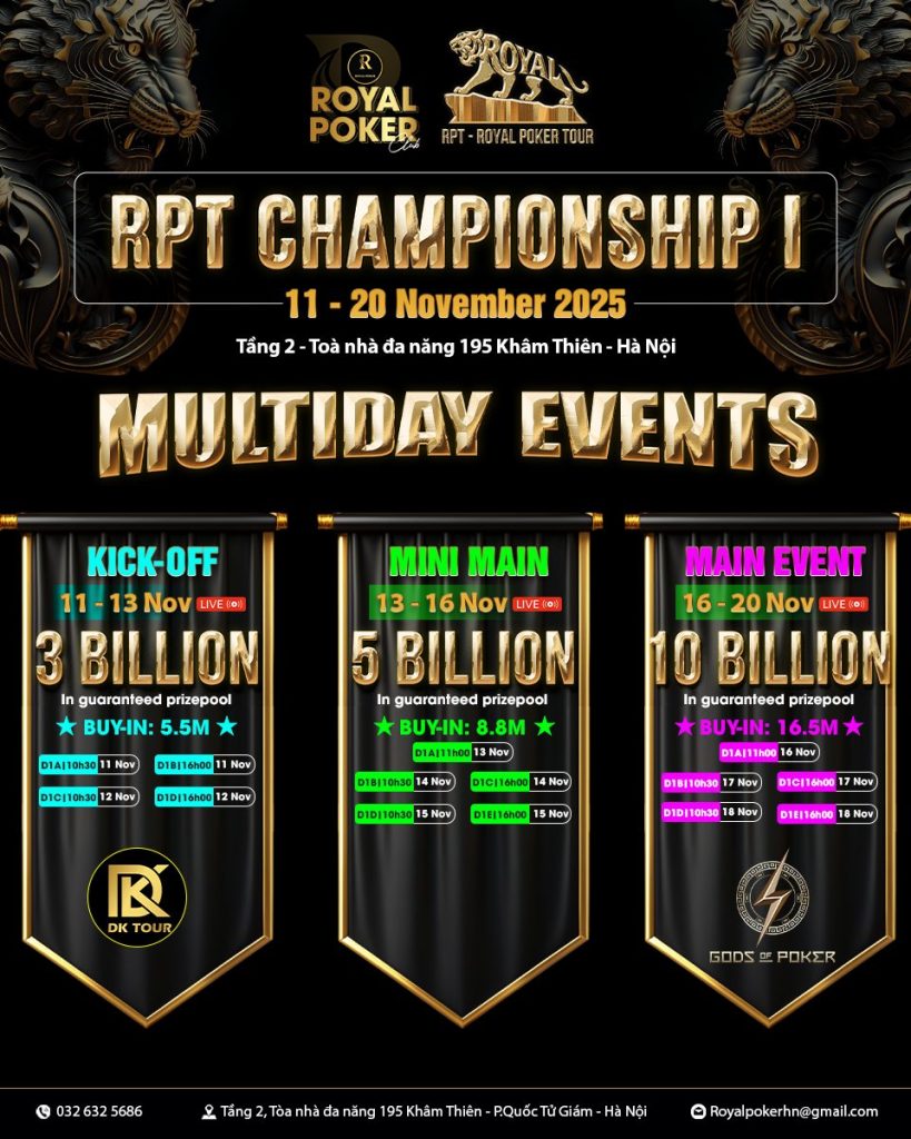 Royal Poker Club RPT Championship I Multiday
