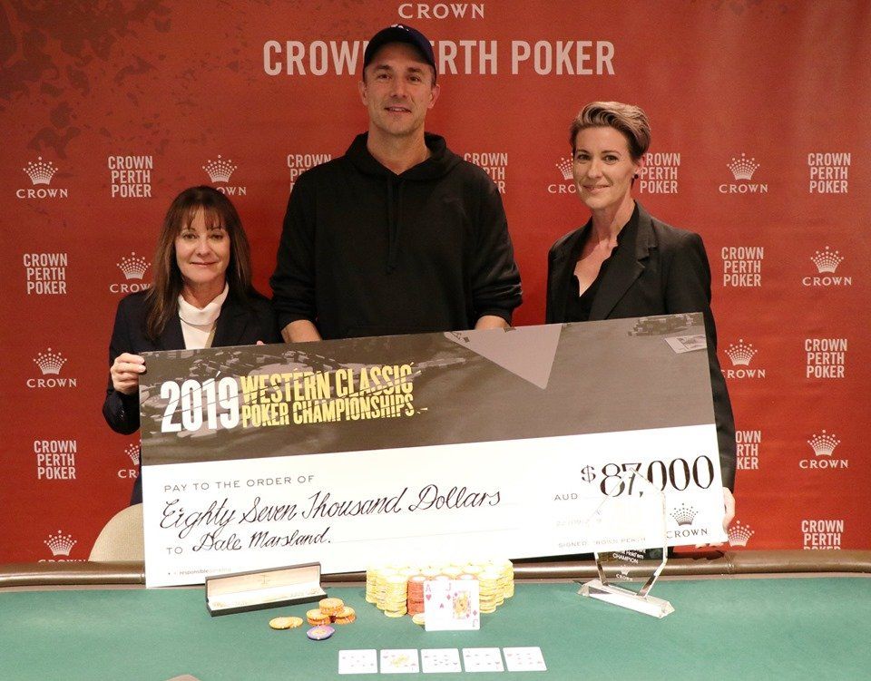 Dale Marsland wins the Main Event for the second time – Photo credit: Crown Perth
