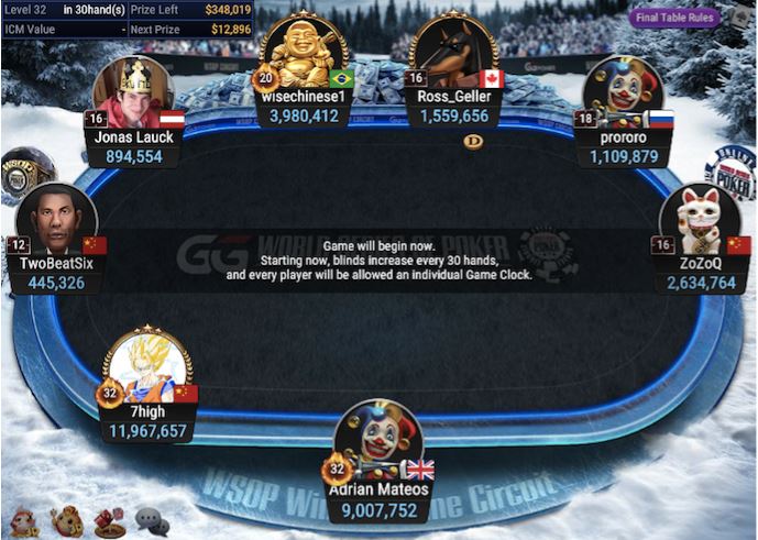WSOPC #8 – $600 Marathon No Limit Hold’em final table