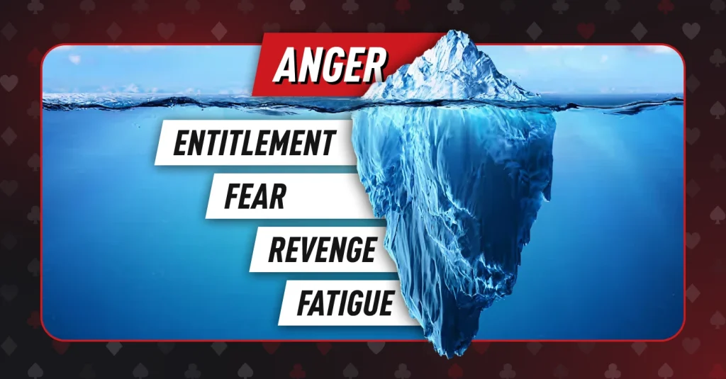 Poker cognitive hijack is more than just anger