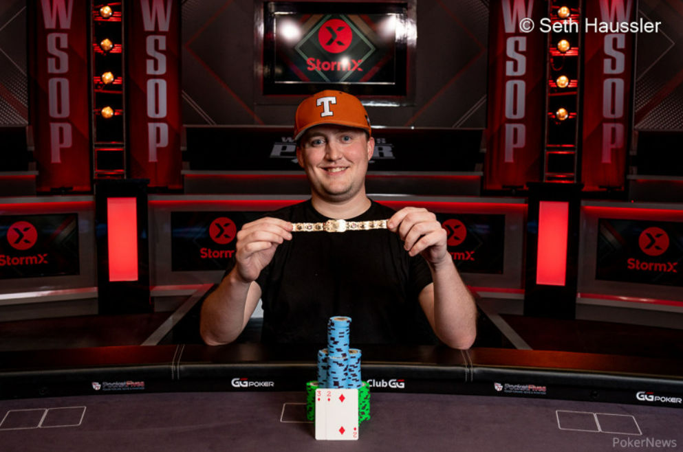 Michael Moncek – Photo credit – WSOP / PokerNews / Seth Haussler