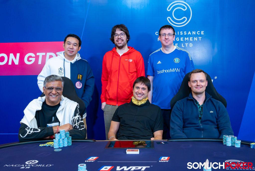 Final 6 players of the WPT Cambodia Championship