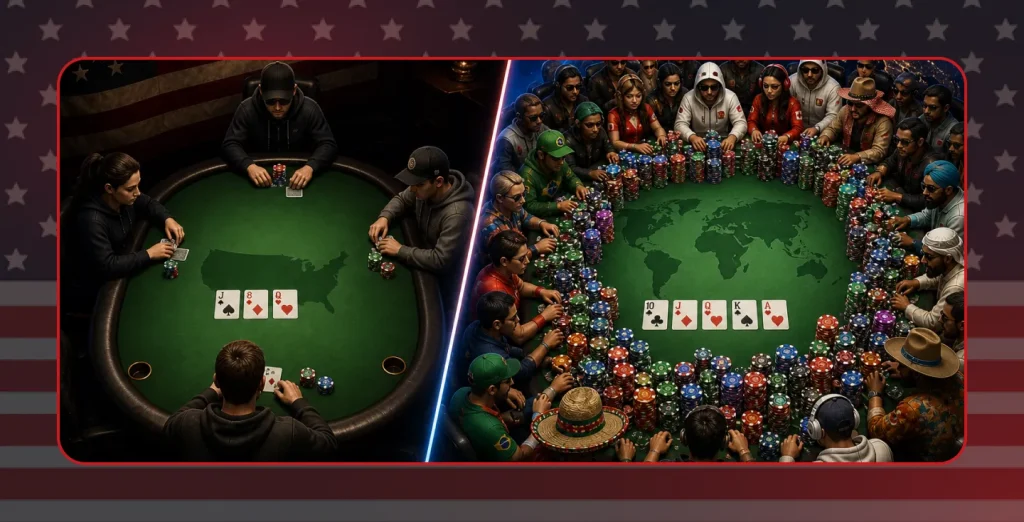 State-regulated poker sites isolate poker players from the common player pool of the world