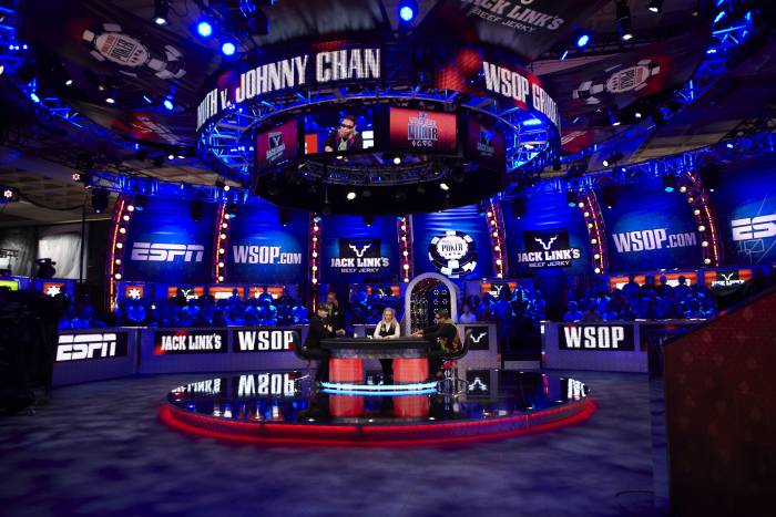 The final table at the WSOP Main Event. Credit: WSOP.com