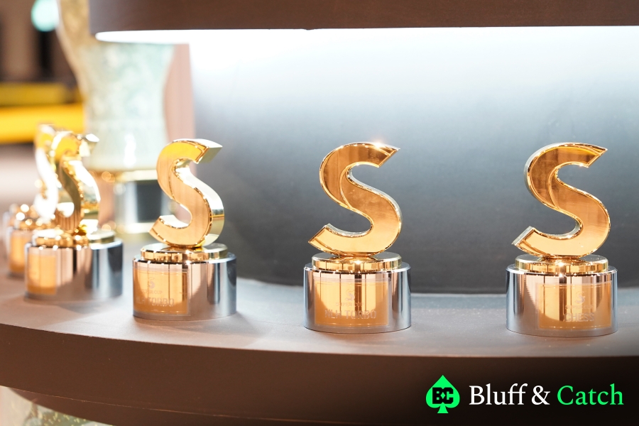 Super Cup Poker Trophies - Photo by Bluff & Catch
