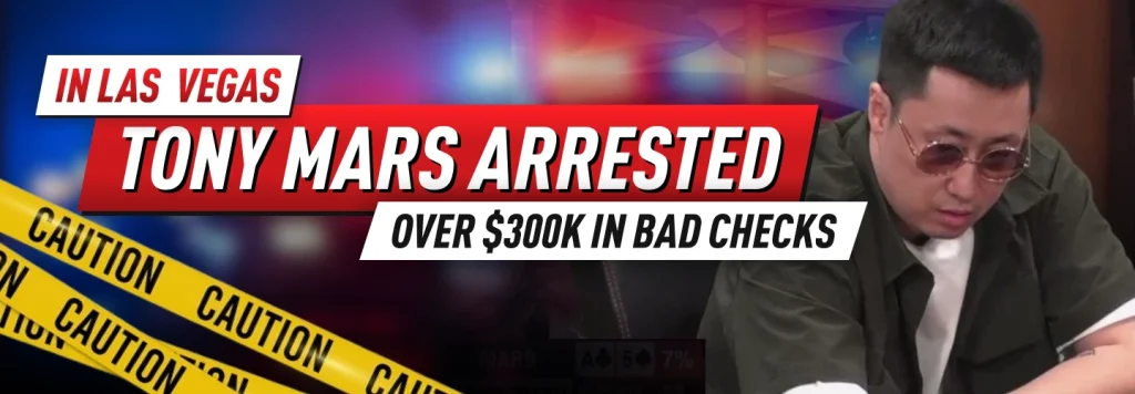 Ye Shen, better known as Tony Mars, the controversial high-stakes poker player, was recently taken into custody in Nevada
