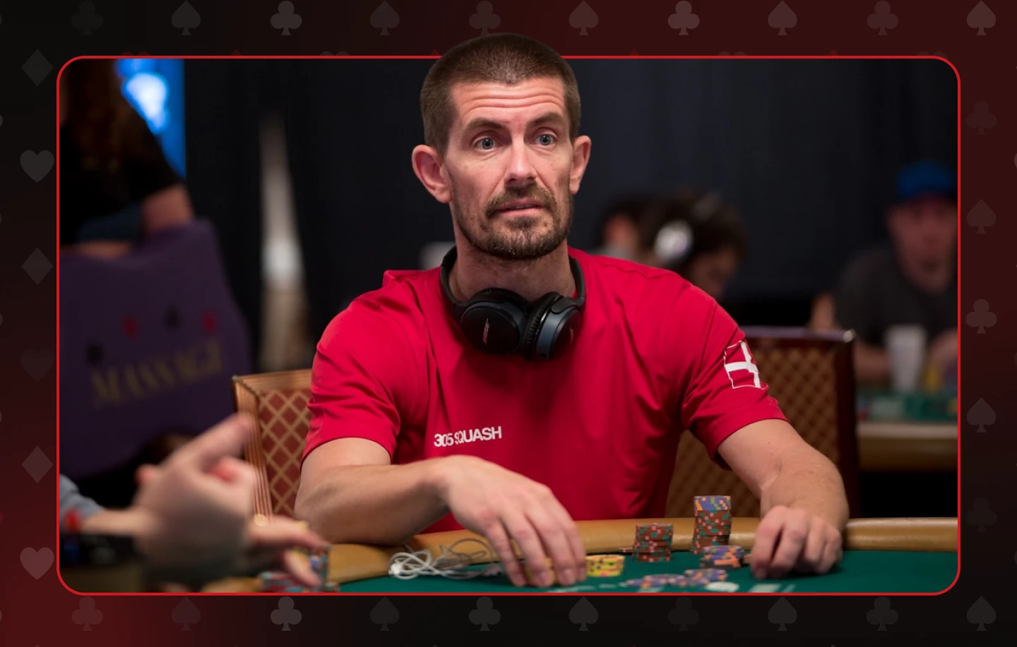 Known as the Great Dane, Gus Hansen built his reputation with an aggressive style at the poker table.
