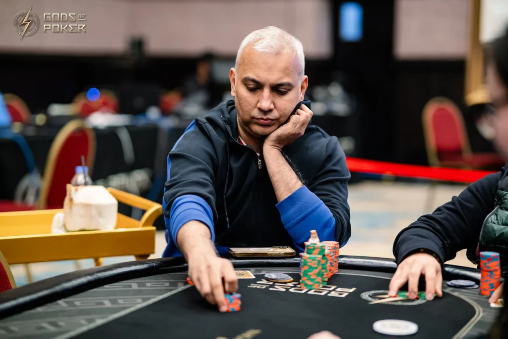 GOP Main Event Final Table Chip Leader Kunal Patni