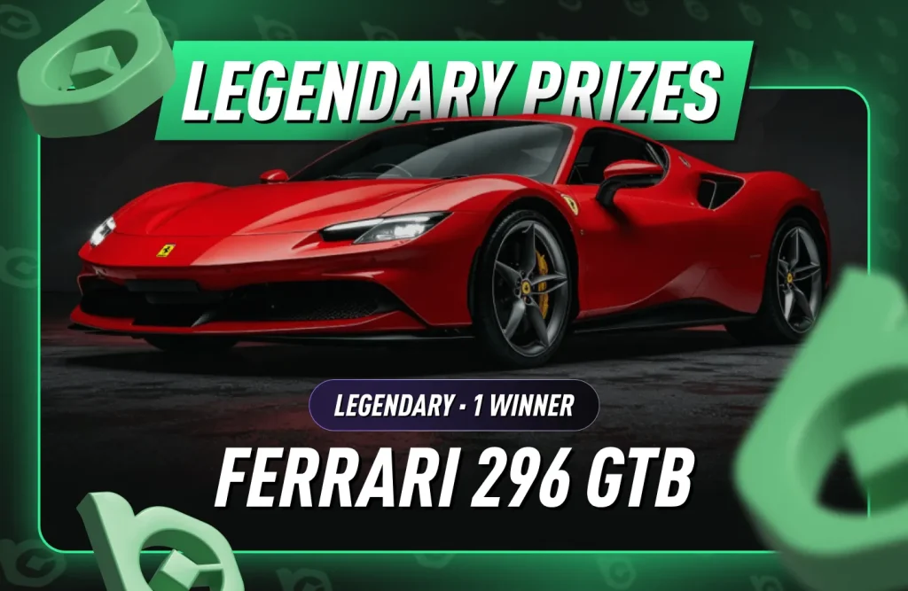 BC.GAME World Cup Grand Raffle - Win a Ferrari 296 GTB