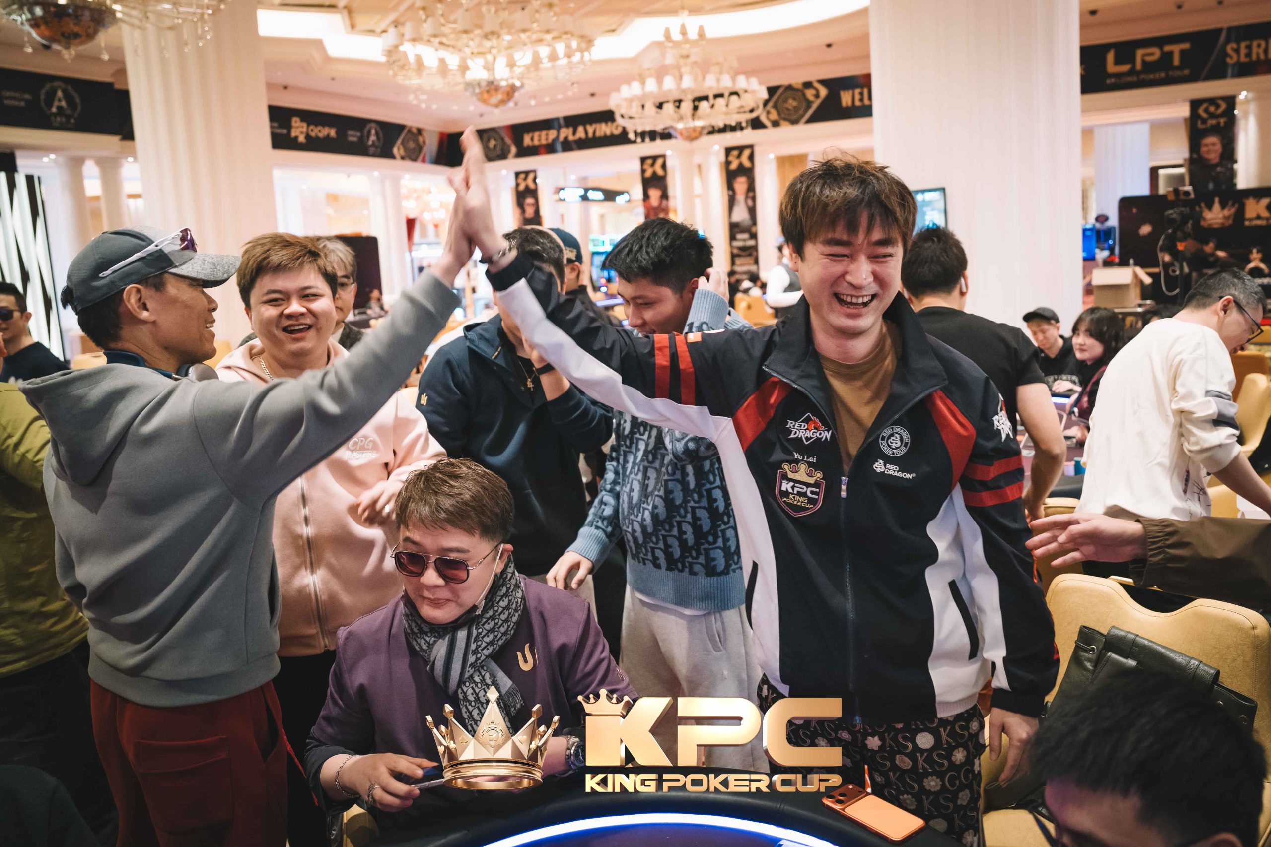 King Poker Cup - L-R Guoliang Wei, Nan Zhang, Lei Yu