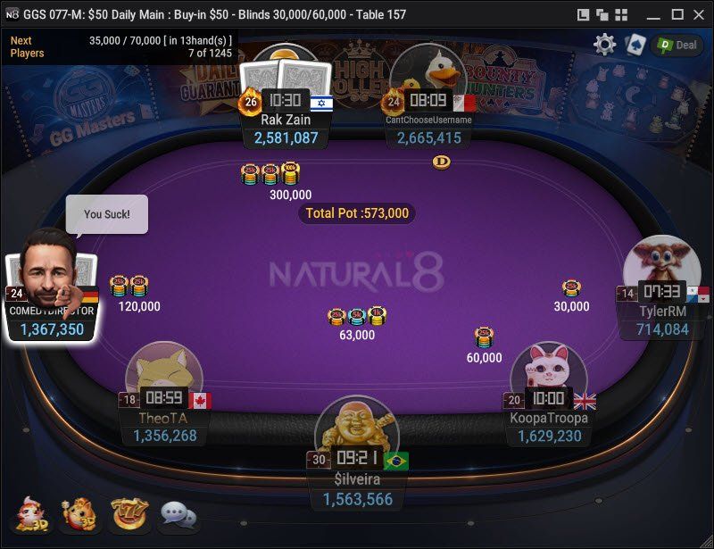 GGS 077-M: $50 Daily Main – Final Table