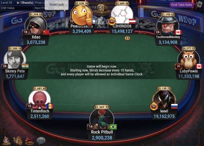 WSOP Supe Circuit Online Series RING #5: $315 Bounty Giant final table