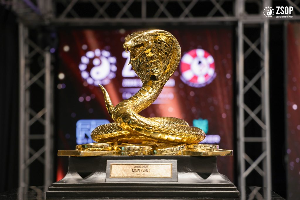 Zodiac Snake Main Event trophy