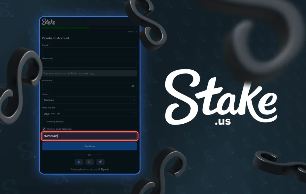 How to Enter the Stake US Promo Code at Registration