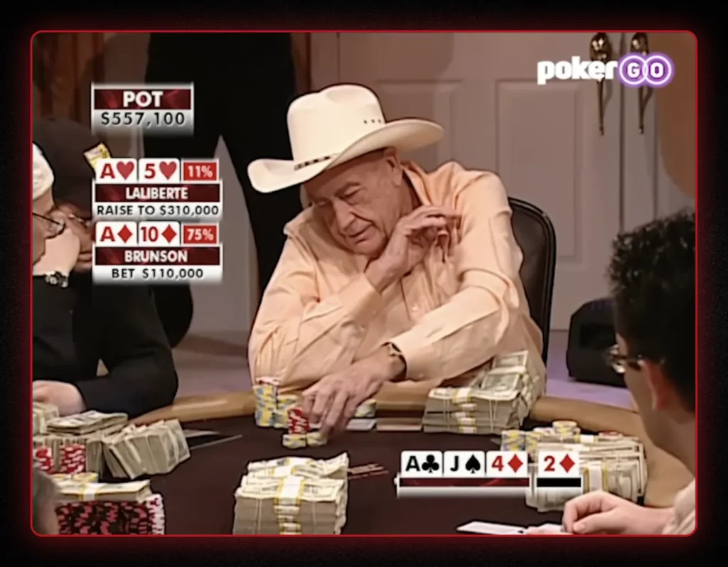 Doyle Brunson - Classic High Stakes Poker Hand