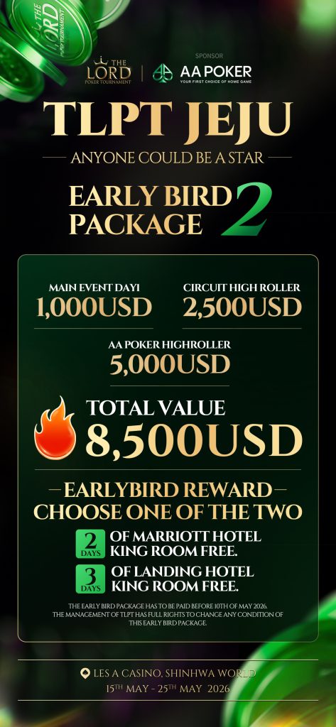 Early Bird Package Option 2 - TLPT Jeju