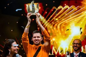 Champion Matthias Eibinger, Photo Credit – Triton Poker