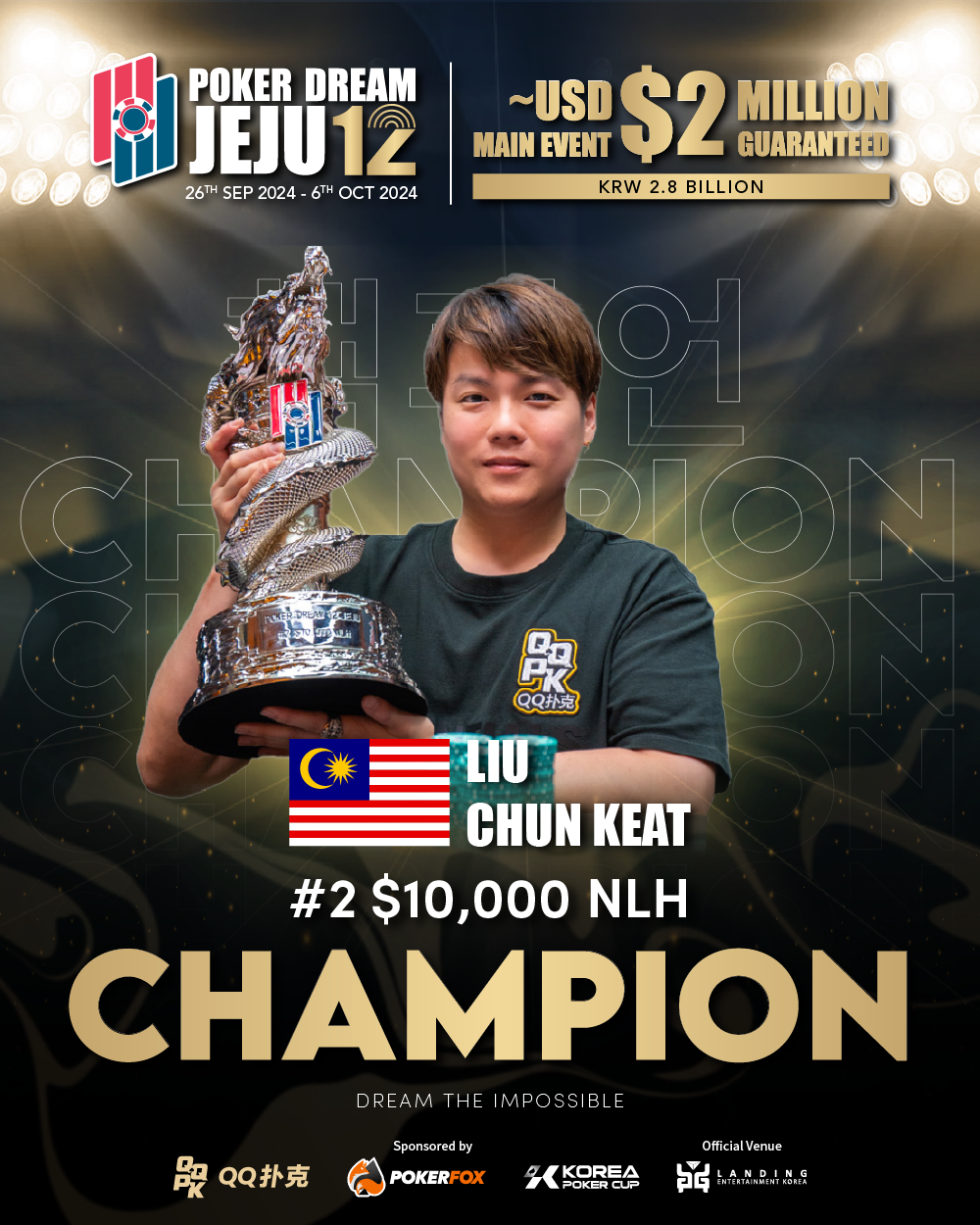 Liu Chun Keat - Photo by Poker Dream