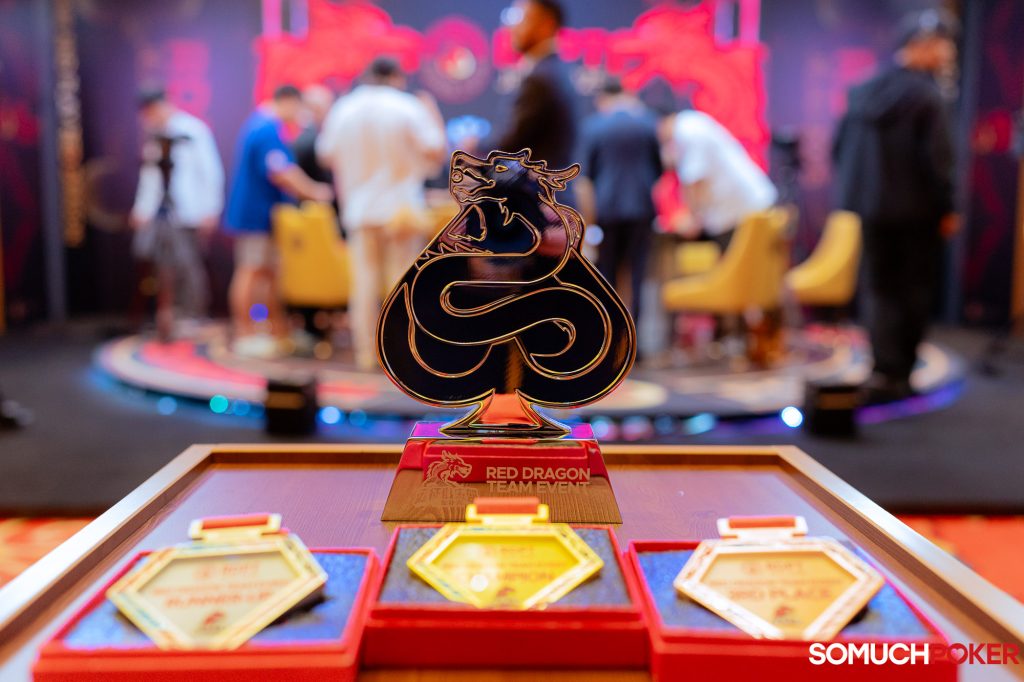 Red Dragon Poker Tour - RD Expedition Club Team Event trophy and medals
