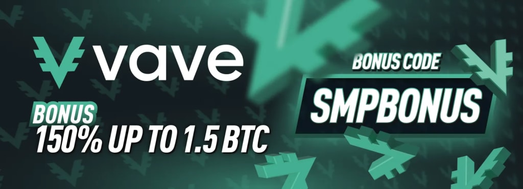 Vave Casino Promo Code SMPBONUS