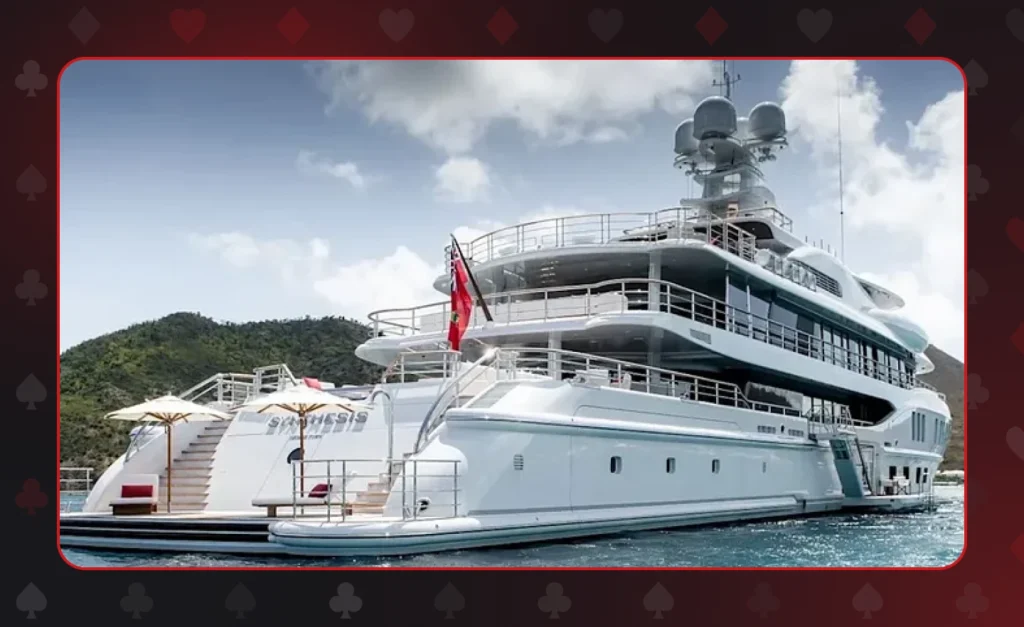 The Synthesis mega-yacht is impressive from the outside