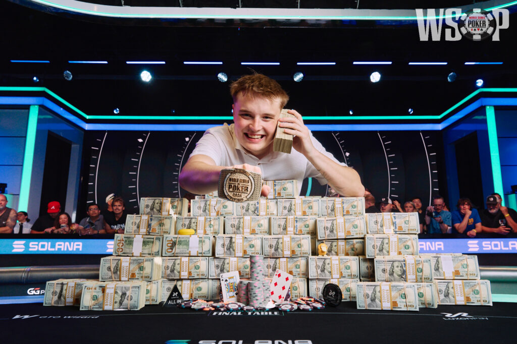Lucas Jumalon - WSOP 2026 Main Event Champion (Credit: WSOP)