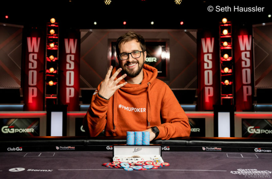 Julien Martini – Photo credit – WSOP / PokerNews – Seth Haussler