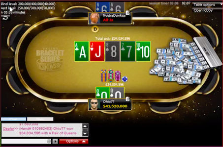 Final hand – Photo Credit Twitch – Pokernews