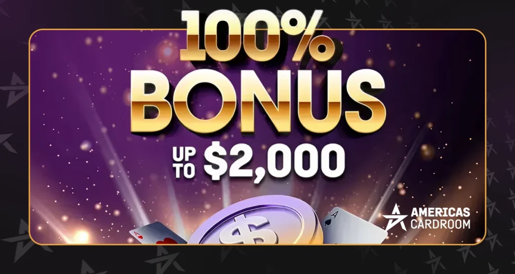 ACR is in the Top 3 of the best first deposit bonuses for poker players