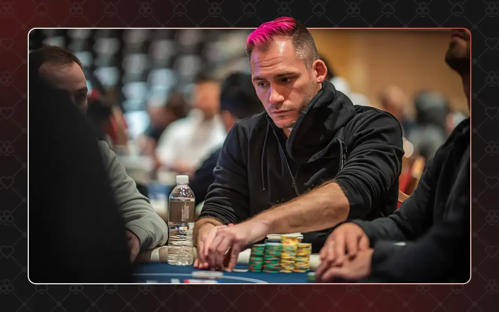 Justin Bonomo during WSOP