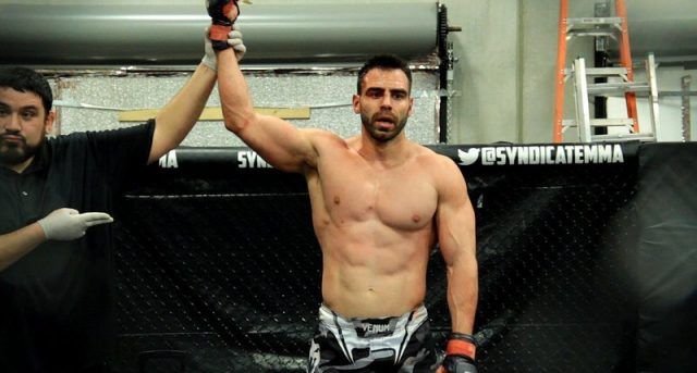 Olivier Busquet at the MMA match