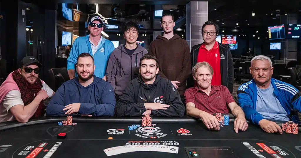 Final table of WSOPC Montreal 2026 main event - Image credit: GGPoker