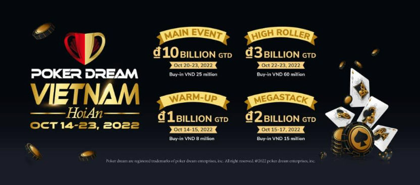 Poker Dream releases Hoi An, Vietnam full schedule featuring ₫16 BN in guarantees