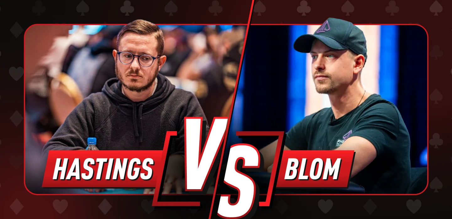 Viktor Blom competing in high-stakes poker, where his aggressive style produced dramatic financial swings.