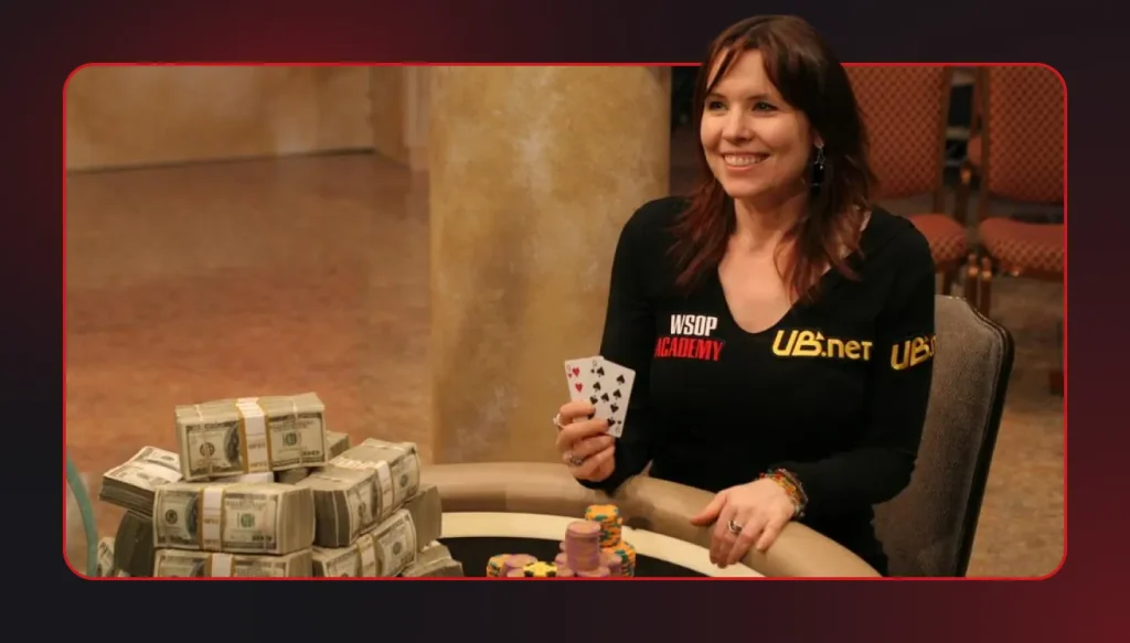 Annie Duke as Champion of NBC National Heads-Up Poker Championship in 2010, Becoming the First Woman Ever to Win this Title