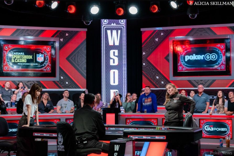 Shiina Okamoto and Jamie Kerstetter – Photo by WSOP / Pokernews