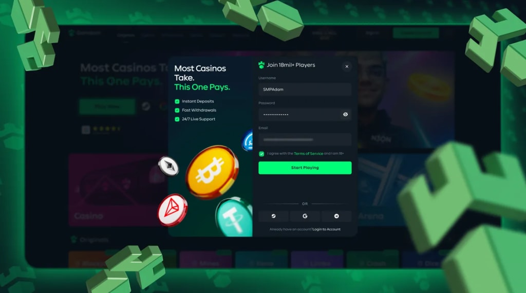 Gamdom Sign Up – Promo Code SMPBONUS