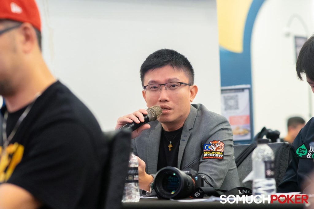 Simon Lim of Malaysia Poker Federation