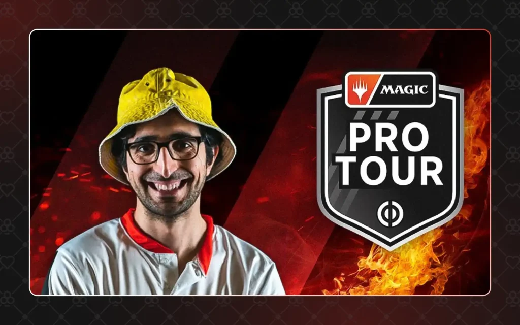 Gabriel Nassif as a regular top player at MTG Pro Tour in his iconic yellow hat