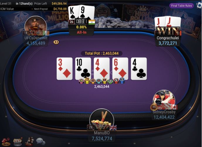 WSOP Side Event – $140 FORTY STACK