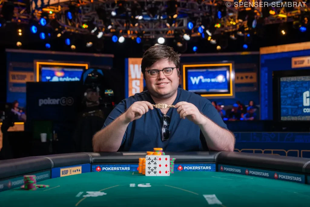 Ian O'Hara (photo credit: PokerNews photographer Spenser Sembrat)