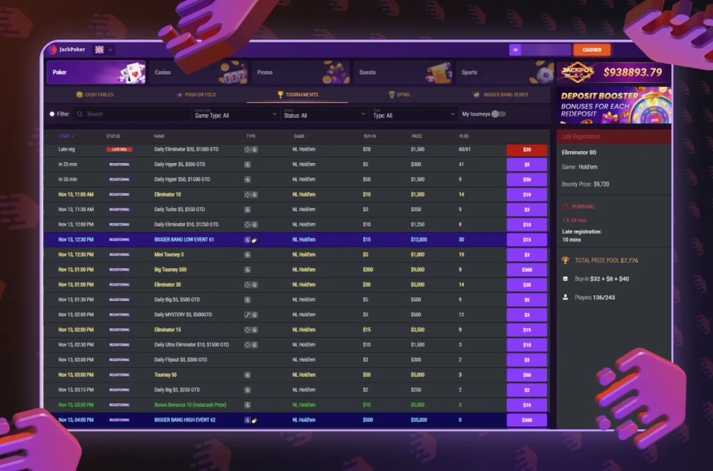 JackPoker Tournaments – JackPoker Review