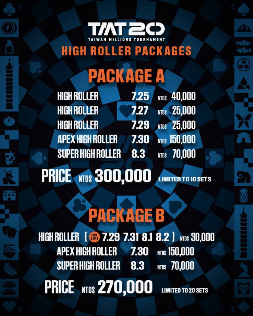 TMT 20 High Roller Package