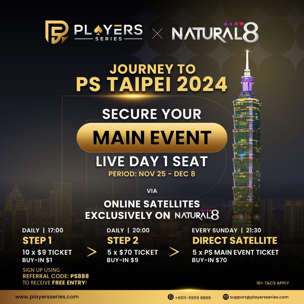 Players Series Debut in Taipei, Taiwan Just Around the Corner
