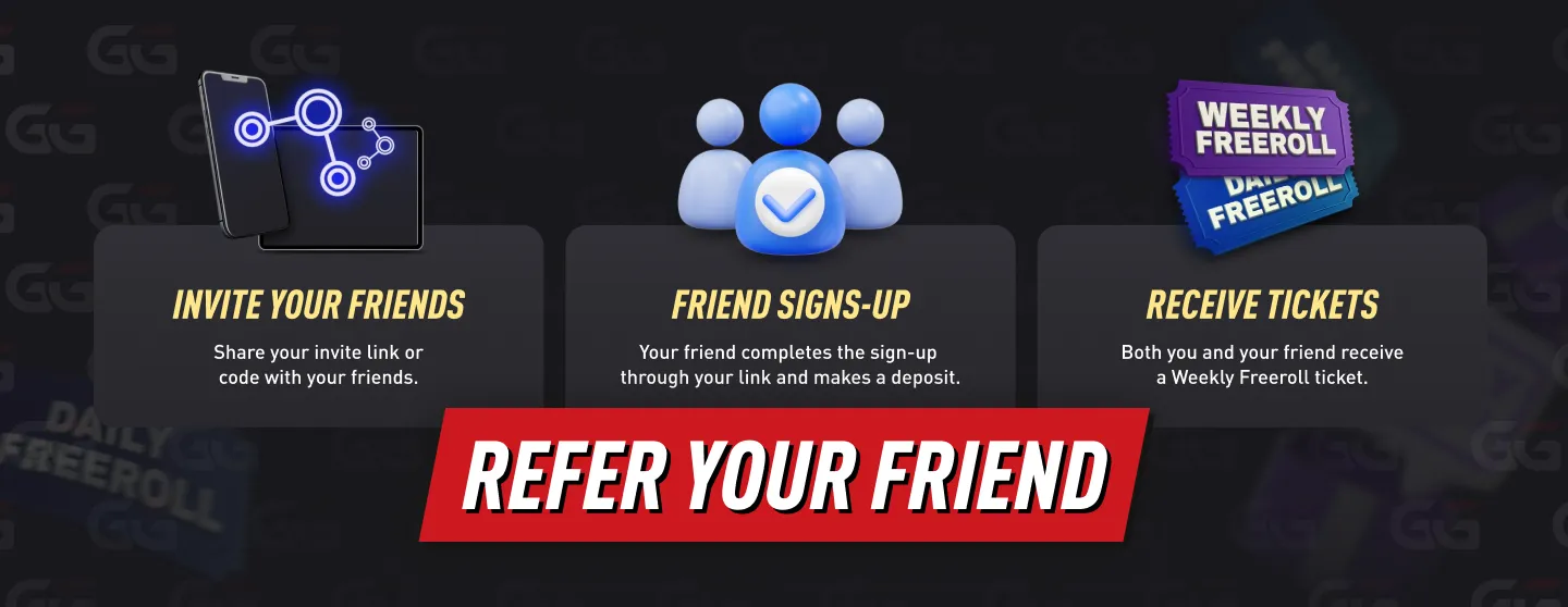 Invite Your Friends and Receive GGPoker Freeroll Tickets