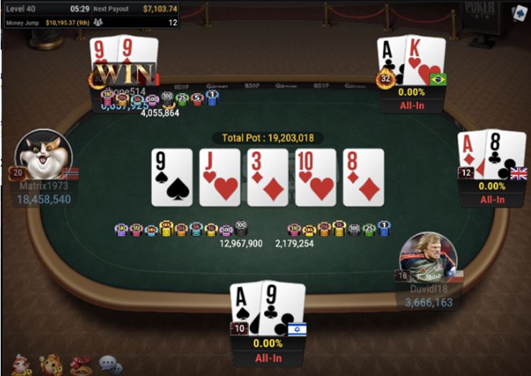 Four-way all-in in WSOP #57 – $150 GGMasters WSOP Edition [ Freezeout ]